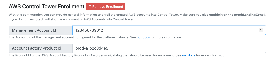 AWS Control Tower Enrollment